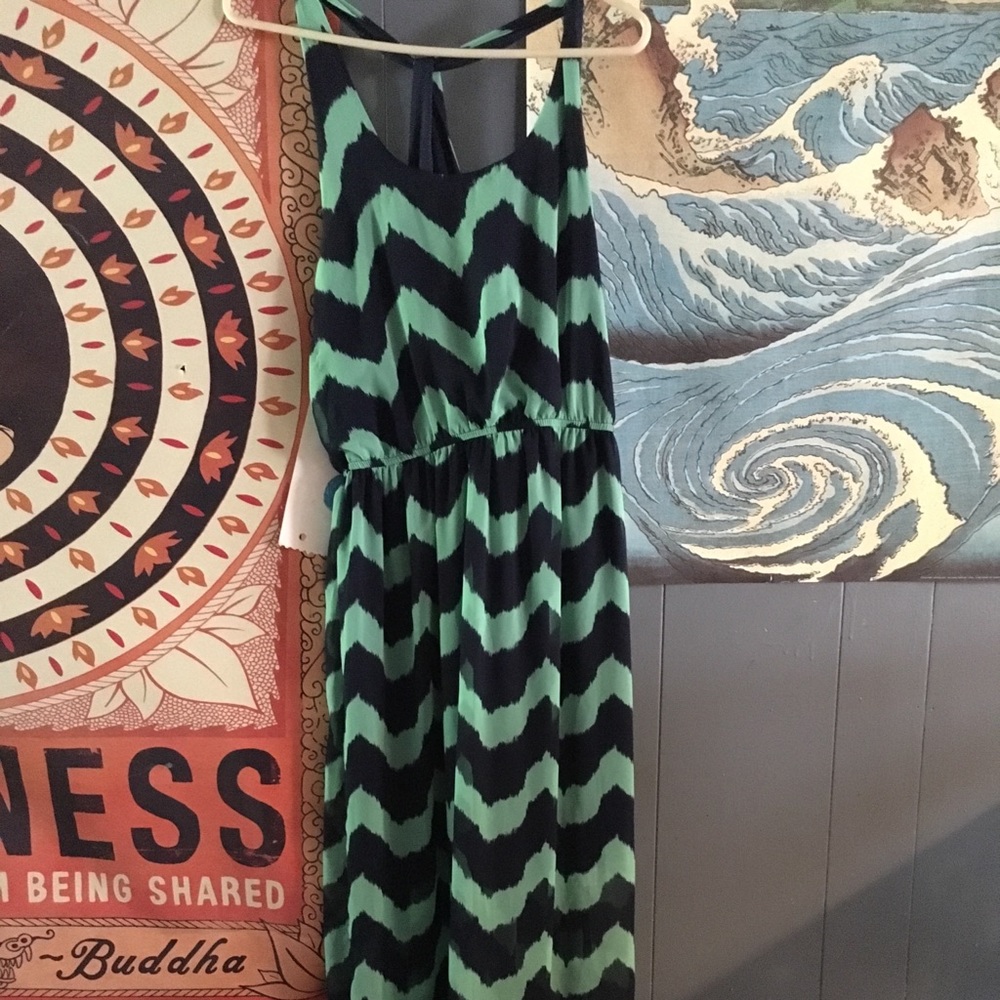 Blue & green sundress